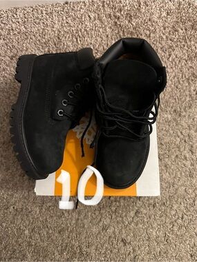 Timberland Kids Black Lace-Up Boots